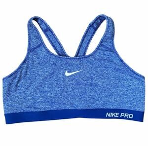 Nike Pro Women's Blue Sports Bra Sz XL